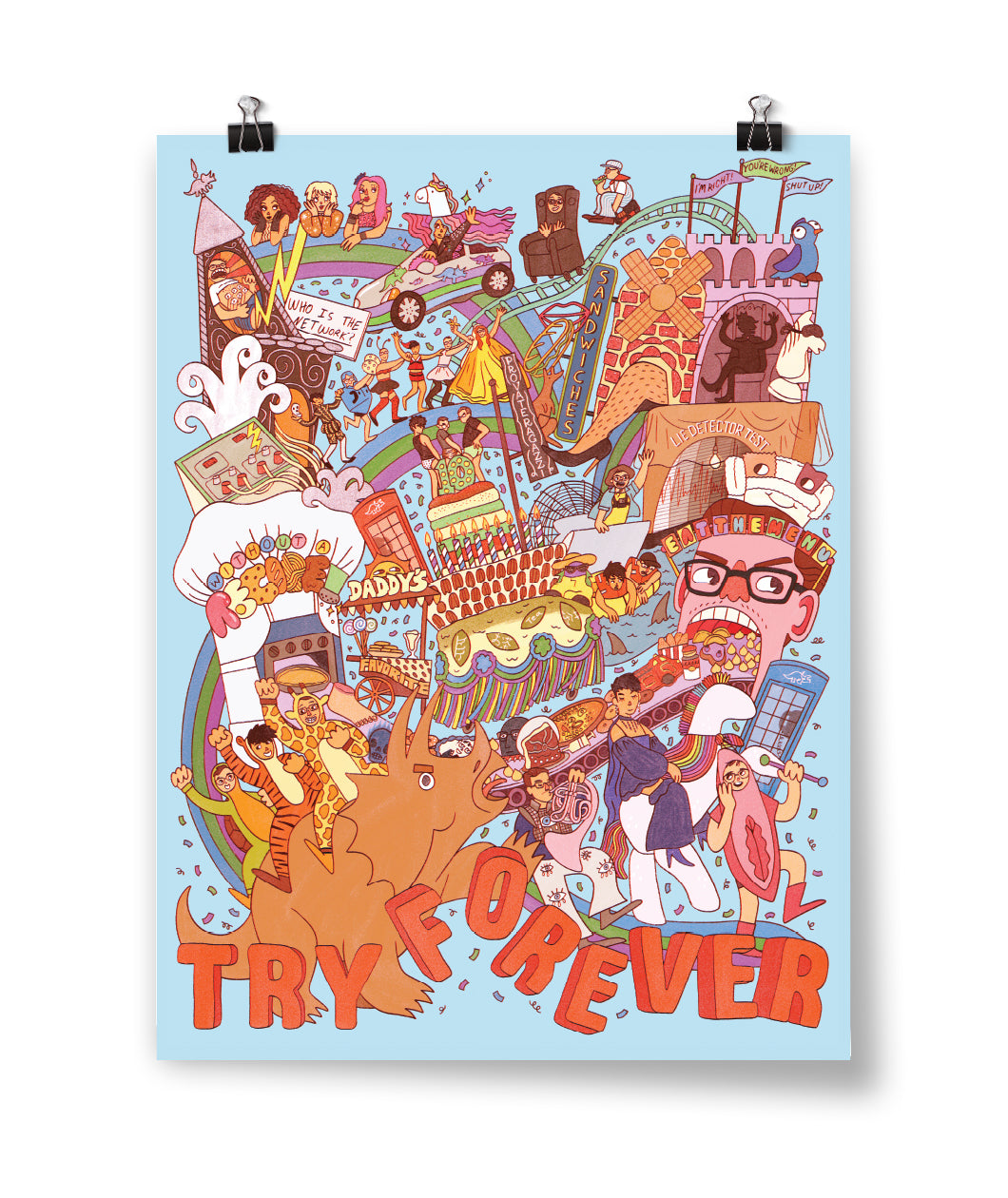 Try Guys Try Forever Poster Print